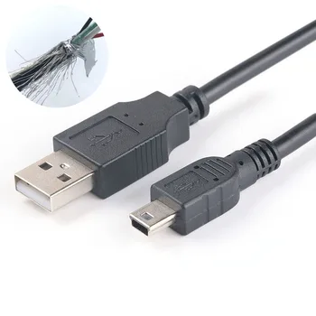 Кабель Mini usb Высокоскоростной USB 2.0 A от штекера к зарядному устройству Mini USB кабель для передачи данных шнур для камеры MP4 MP3 GPS