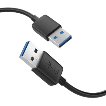 Удлинитель USB 3.0 от мужчины к мужчине 25 см Удлинитель USB Короткий удлинитель кабеля USB 3.0 для радиатора ноутбука вентилятора ТВ коробки